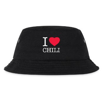 I LOVE CHILI - Kinder Bucket Hat - Schwarz - Vorne