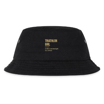 Triathlon-Triathlon-Triathlon - Kinder Bucket Hat - Schwarz - Vorne