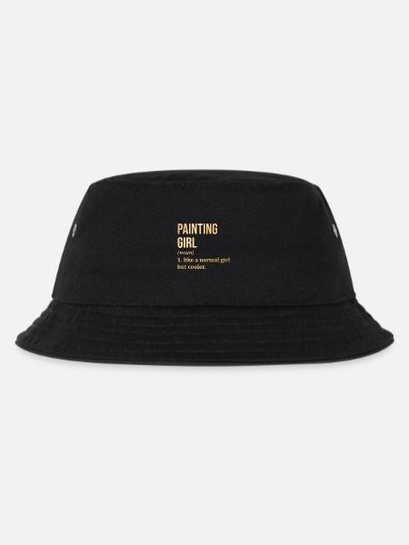 Malerei, Malerei, Malerei, Malerei - Kinder Bucket Hat - Schwarz