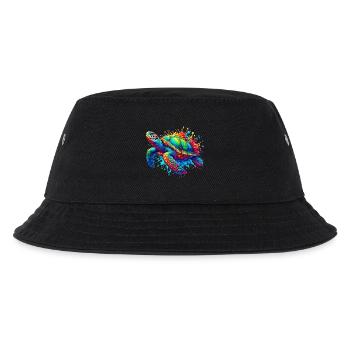 Schildkröte - Kinder Bucket Hat - Schwarz - Vorne