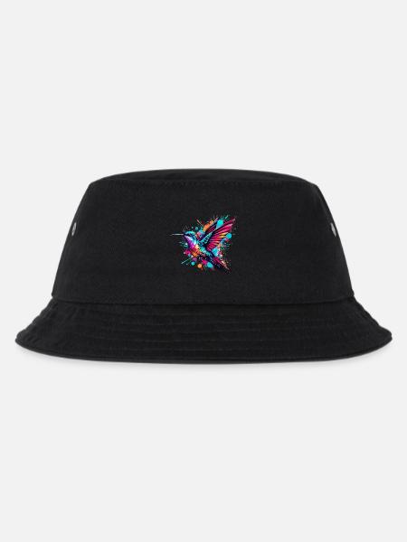 Kolibri - Kinder Bucket Hat - Schwarz