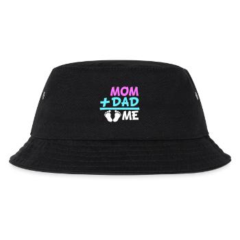 Maman Plus Papa Moi Enceinte Ventre Grossesse - Bob Enfant - noir - Devant