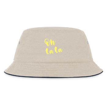 OH LA LA - Kinder Bucket Hat - Natur/Navy - Vorne