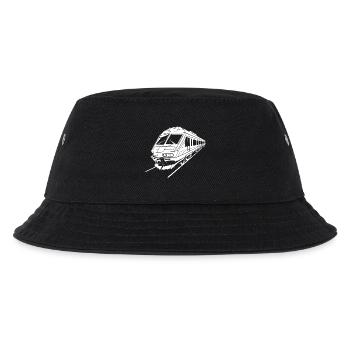 Train Drawing - Kids’ Bucket Hat - black - Front