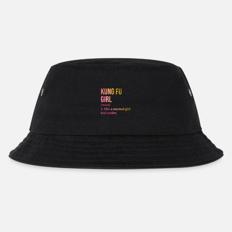 Kung-Fu - Kinder Bucket Hat - Schwarz