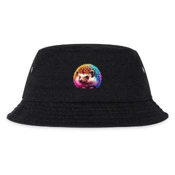 Hedgehog - Kids’ Bucket Hat - black - Front