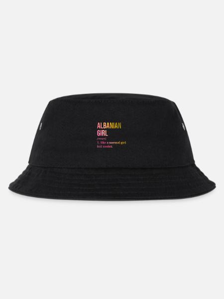 Albanien, Albanien, Albanien - Kinder Bucket Hat - Schwarz