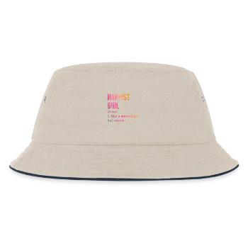 Harfe - Kinder Bucket Hat - Natur/Navy - Vorne