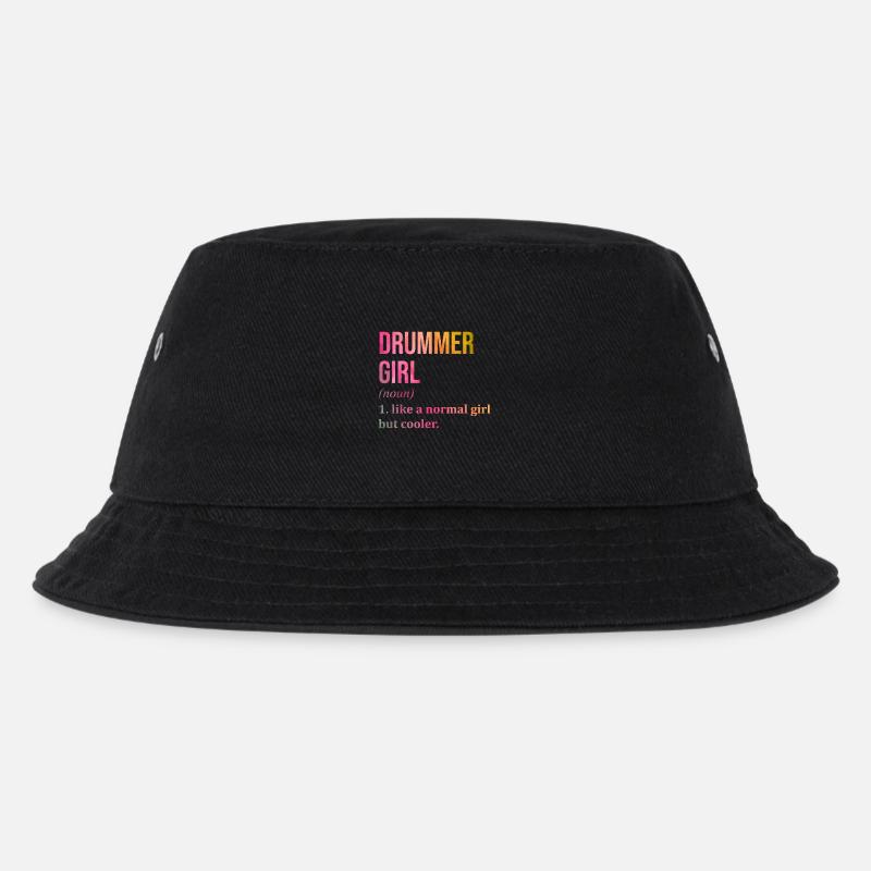 Drummer - Kids’ Bucket Hat - black