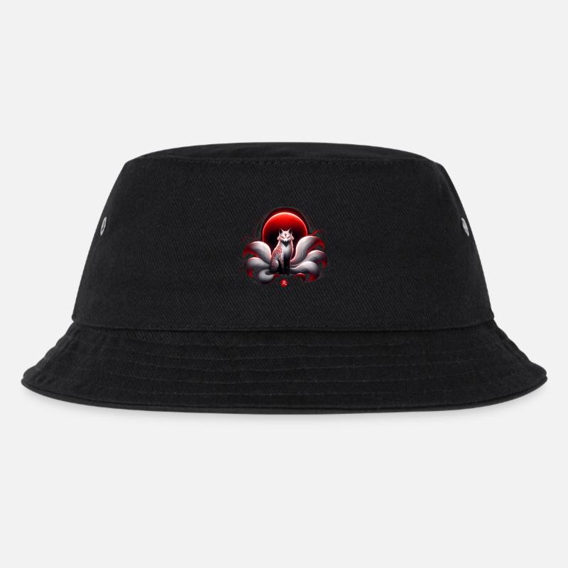 Lune Kitsune pourpre - Bob Enfant - noir