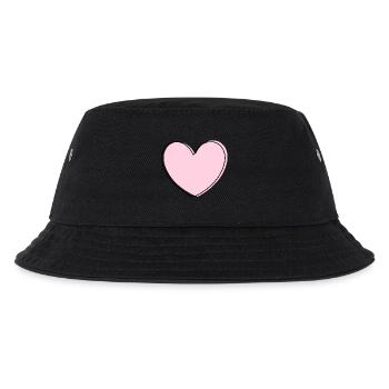 Cœur rose cadeau de la Saint-Valentin en cœur rose - Bob Enfant - noir - Devant