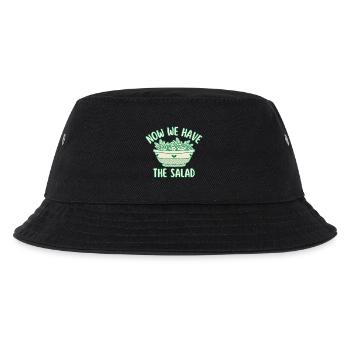 Now We Have The Salad – Funny Denglish Salad - Kids’ Bucket Hat - black - Front