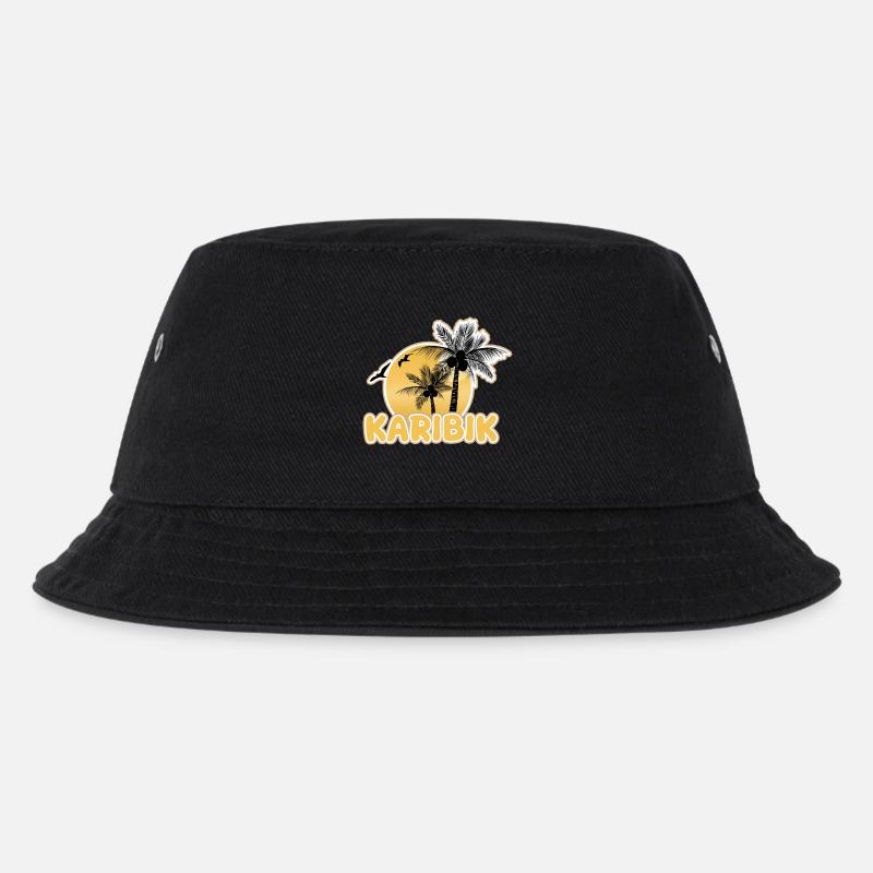 Urlaub Karibik - Kinder Bucket Hat - Schwarz