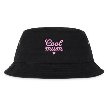 Emotionales rosa lässiges Muttertagsdesign - Kinder Bucket Hat - Schwarz - Vorne