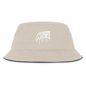 100% Percent Musique Rock Timbre Graffiti Drops - Bob Enfant - blanc cassé/bleu marine - Devant