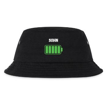Sohn - Voller Akku - Kinder Bucket Hat - Schwarz - Vorne
