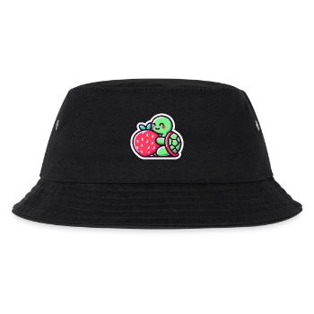 Tortue mignonne étreint une fraise sucrée - Bob Enfant - noir - Devant