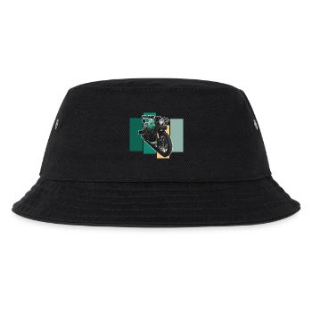 Bobber // Custom // Motorrad - Kinder Bucket Hat - Schwarz - Vorne