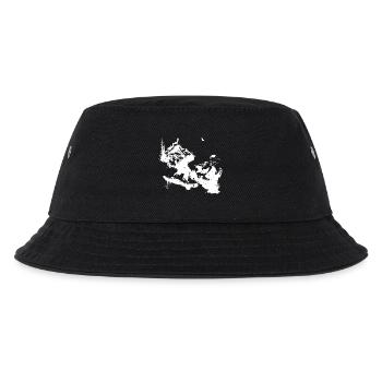 Snowboarding Grafik - Kinder Bucket Hat - Schwarz - Vorne