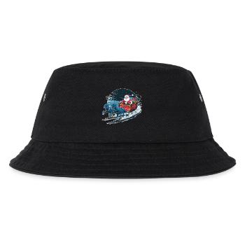 Santa Claus riding a sleigh - Kids’ Bucket Hat - black - Front