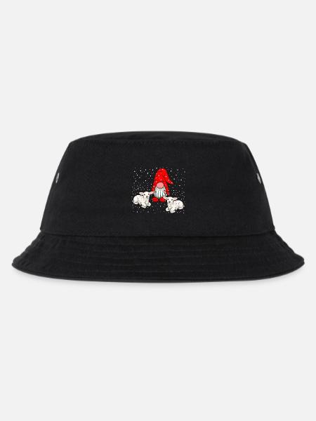 Weihnachten Zwerge Wichtel Märchen Nikolaus Xmas - Kinder Bucket Hat - Schwarz