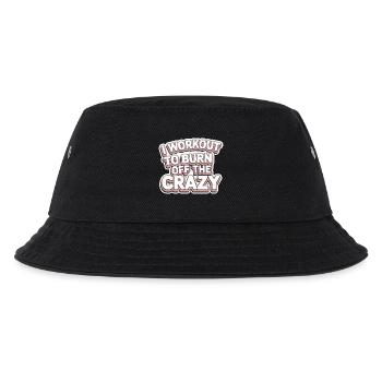 I Workout To Burn Off The Crazy 11 - Kinder Bucket Hat - Schwarz - Vorne