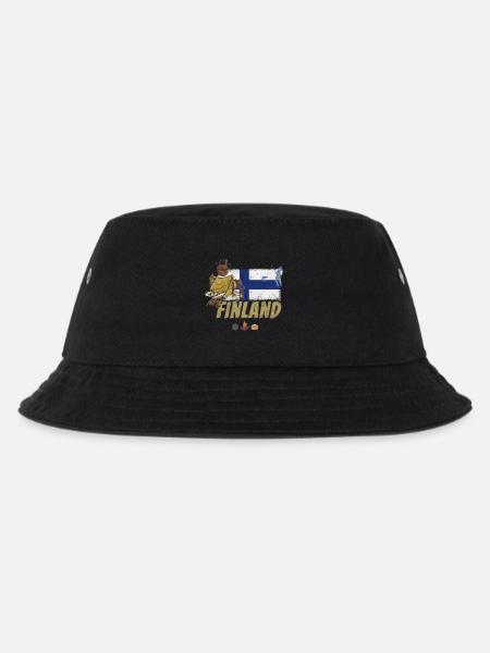 Finlande orignal Vintage drapeau et tente souvenir - Bob Enfant - noir