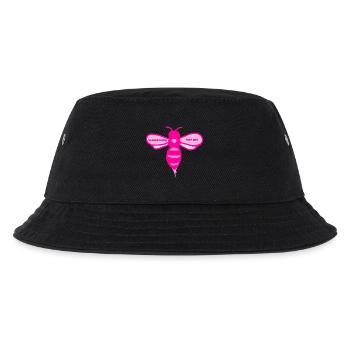 Rosa Biene - Kinder Bucket Hat - Schwarz - Vorne