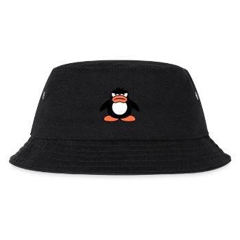 Penguin Angry Unhappy Bad Mood - Kids’ Bucket Hat - black - Front