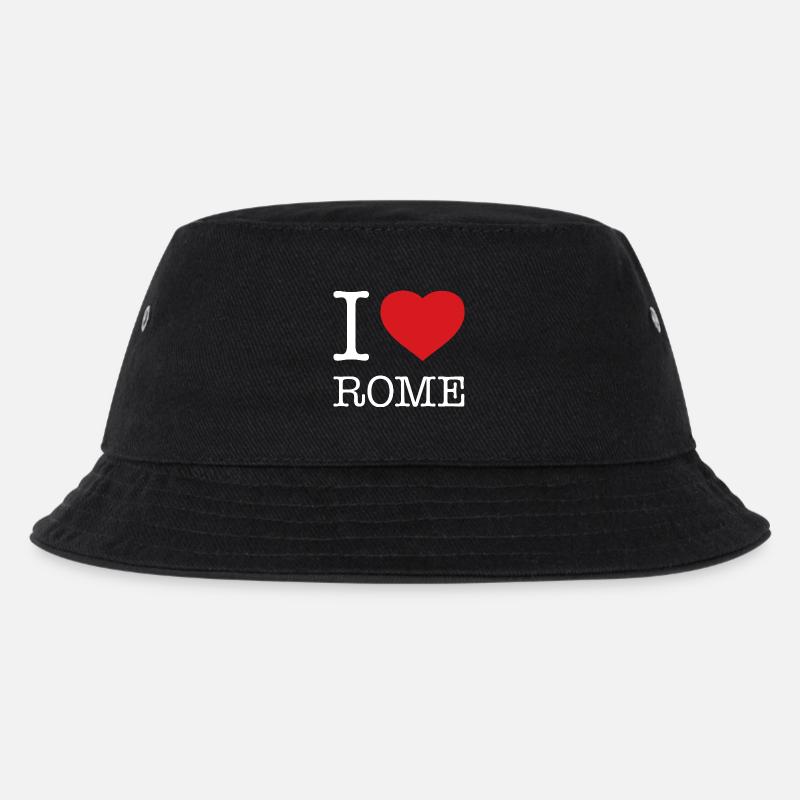 I LOVE ROME - Kinder Bucket Hat - Schwarz