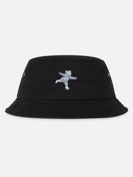 Koala Eislaufen Schlittschuhe - Kinder Bucket Hat - Schwarz