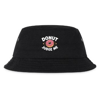 Donut Donuts Süßigkeiten Bagel - Kinder Bucket Hat - Schwarz - Vorne