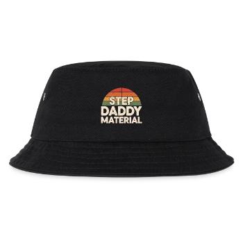 Step Daddy Material 18 - Kinder Bucket Hat - Schwarz - Vorne