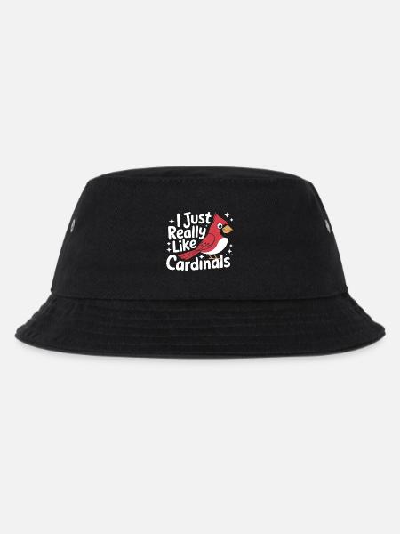 Kardinal Rotkardinal Vogel Roter Kardinal - Kinder Bucket Hat - Schwarz