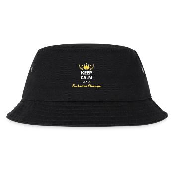 Keep Calm and Embrace Change - Kids’ Bucket Hat - black - Front