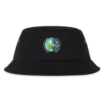 Green Is The New Black Planet Earth Day - Kinder Bucket Hat - Schwarz - Vorne