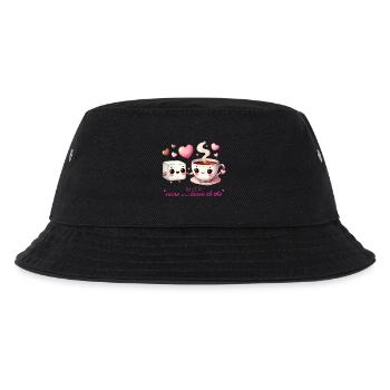 Du bist der Zucker in meiner Tasse Tee, Valentinstag - Kinder Bucket Hat - Schwarz - Vorne