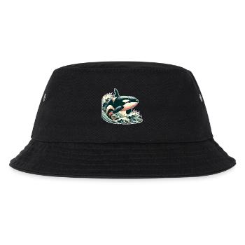 Orca Killer Whale - Kids’ Bucket Hat - black - Front