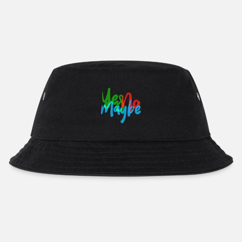 JA NEIN VIELLEICHT - Kinder Bucket Hat - Schwarz
