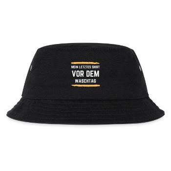 MEIN LETZTES SHIRT VOR DEM WASCHTAG witzig funny - Kinder Bucket Hat - Schwarz - Vorne