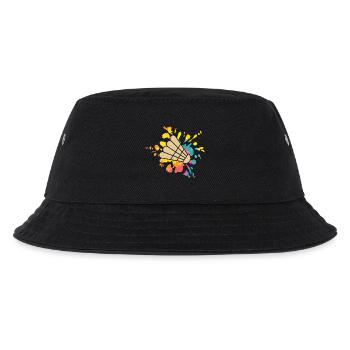 Federball Badminton - Kinder Bucket Hat - Schwarz - Vorne