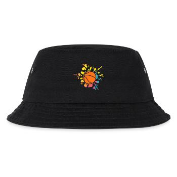 Basketballspieler Basketball - Kinder Bucket Hat - Schwarz - Vorne