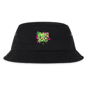 Streetwear Urban Graffiti - Kinder Bucket Hat - Schwarz - Vorne