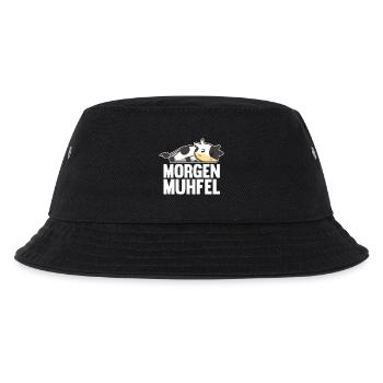 cow farmer farmer morning mill - Kids’ Bucket Hat - black - Front