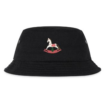 Rocking Horse Christmas - Kids’ Bucket Hat - black - Front