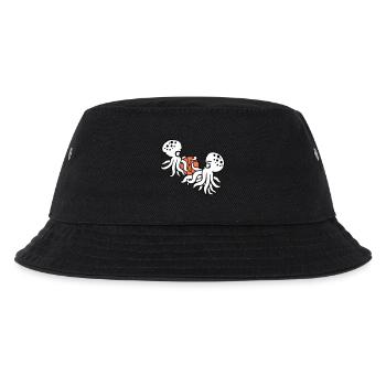 2 Octopus Basketball Play Ball Team Sport Hobby - Kids’ Bucket Hat - black - Front