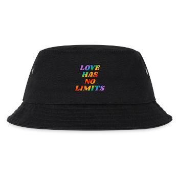 L’amour n’a pas de limites LGBT gay pride arc-en-ciel texte - Bob Enfant - noir - Devant