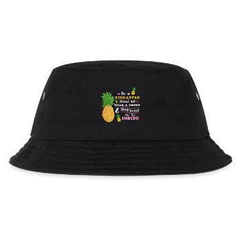 être un ananas se tenir grand porter une couronne rester doux - Bob Enfant - noir - Devant