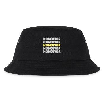 Konditor - Kinder Bucket Hat - Schwarz - Vorne