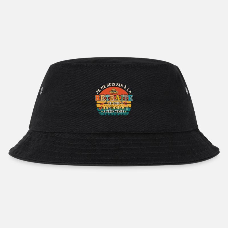 Gärtner im Ruhestand - Humor im Ruhestand - Kinder Bucket Hat - Schwarz